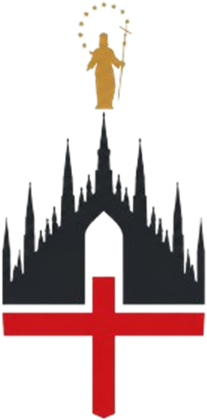 Duomo di Milano con la Madonnina e la croce di San Giorgio